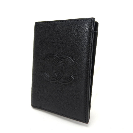 CHANEL Card Case A70261 Grain Calfskin Leather black