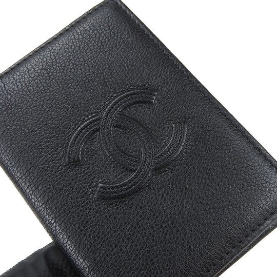 CHANEL Card Case A70261 Grain Calfskin Leather black