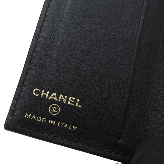 CHANEL Card Case A70261 Grain Calfskin Leather black