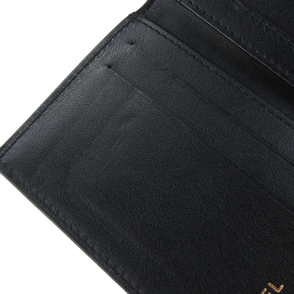 CHANEL Card Case A70261 Grain Calfskin Leather black