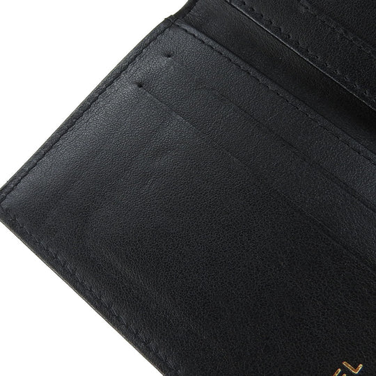 CHANEL Card Case A70261 Grain Calfskin Leather black