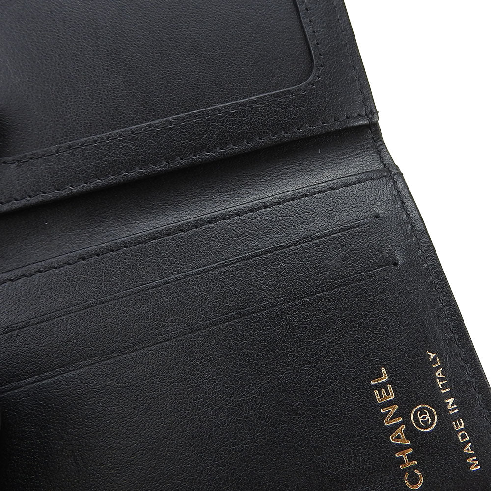CHANEL Card Case A70261 Grain Calfskin Leather black