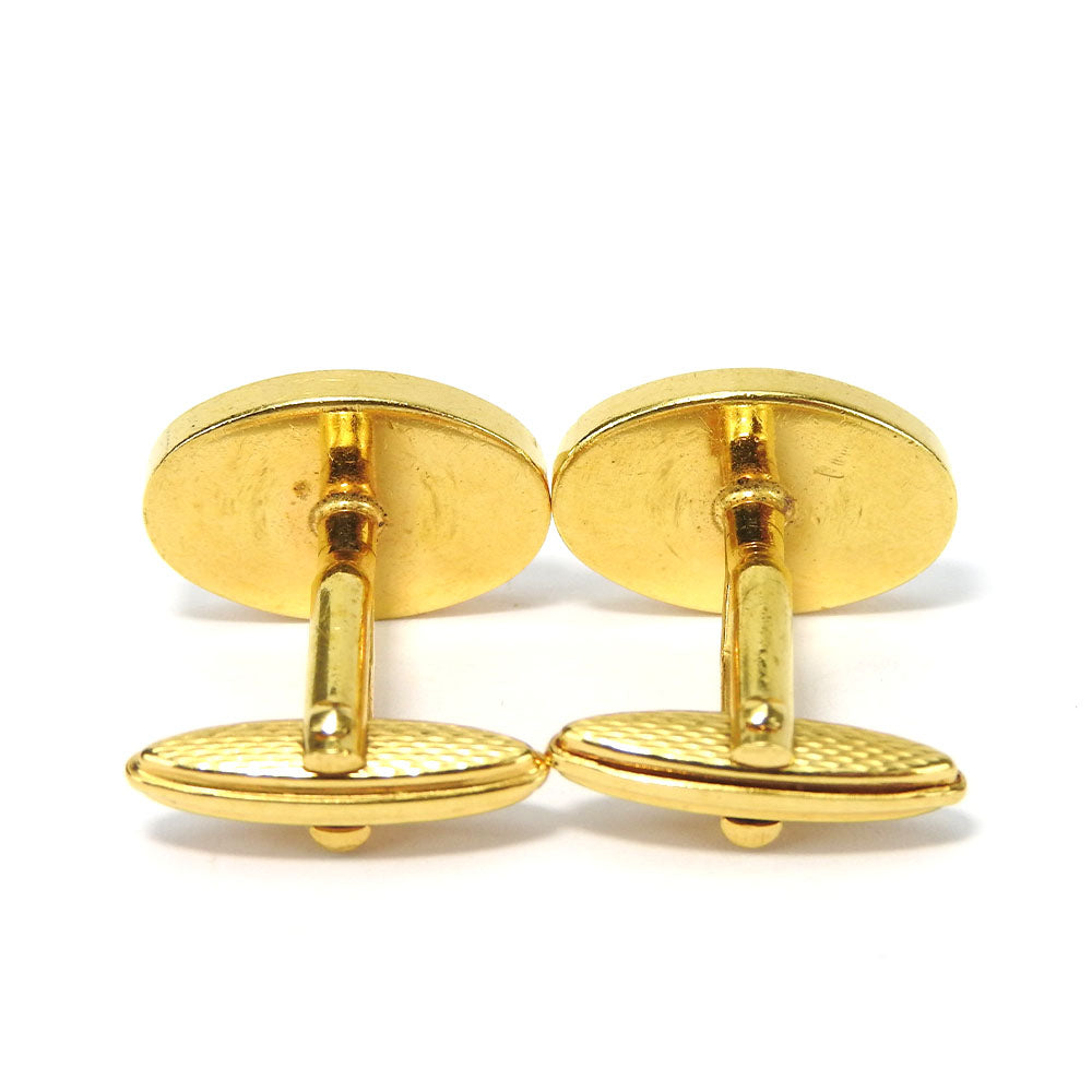 Dunhill cuffs metal gold mens Used Authentic