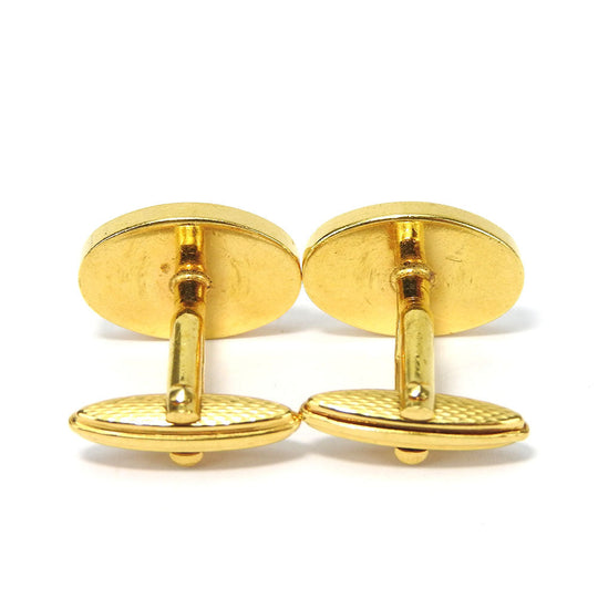 Dunhill cuffs metal gold mens Used Authentic