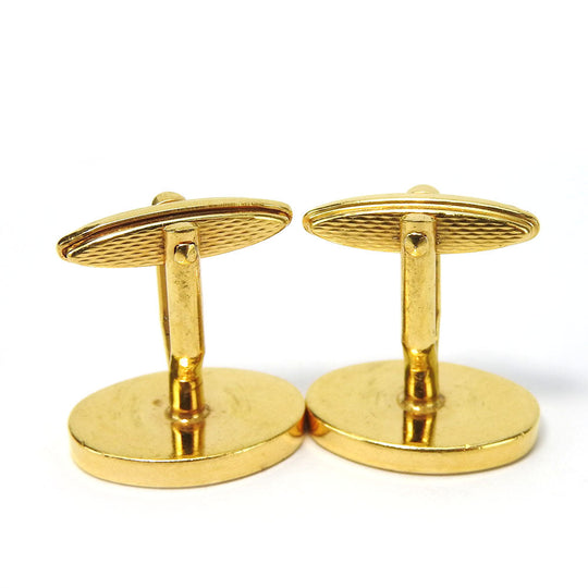 Dunhill cuffs metal gold mens Used Authentic