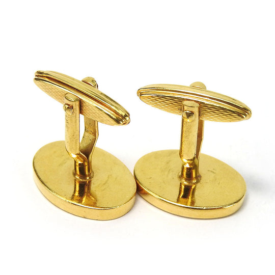 Dunhill cuffs metal gold mens Used Authentic