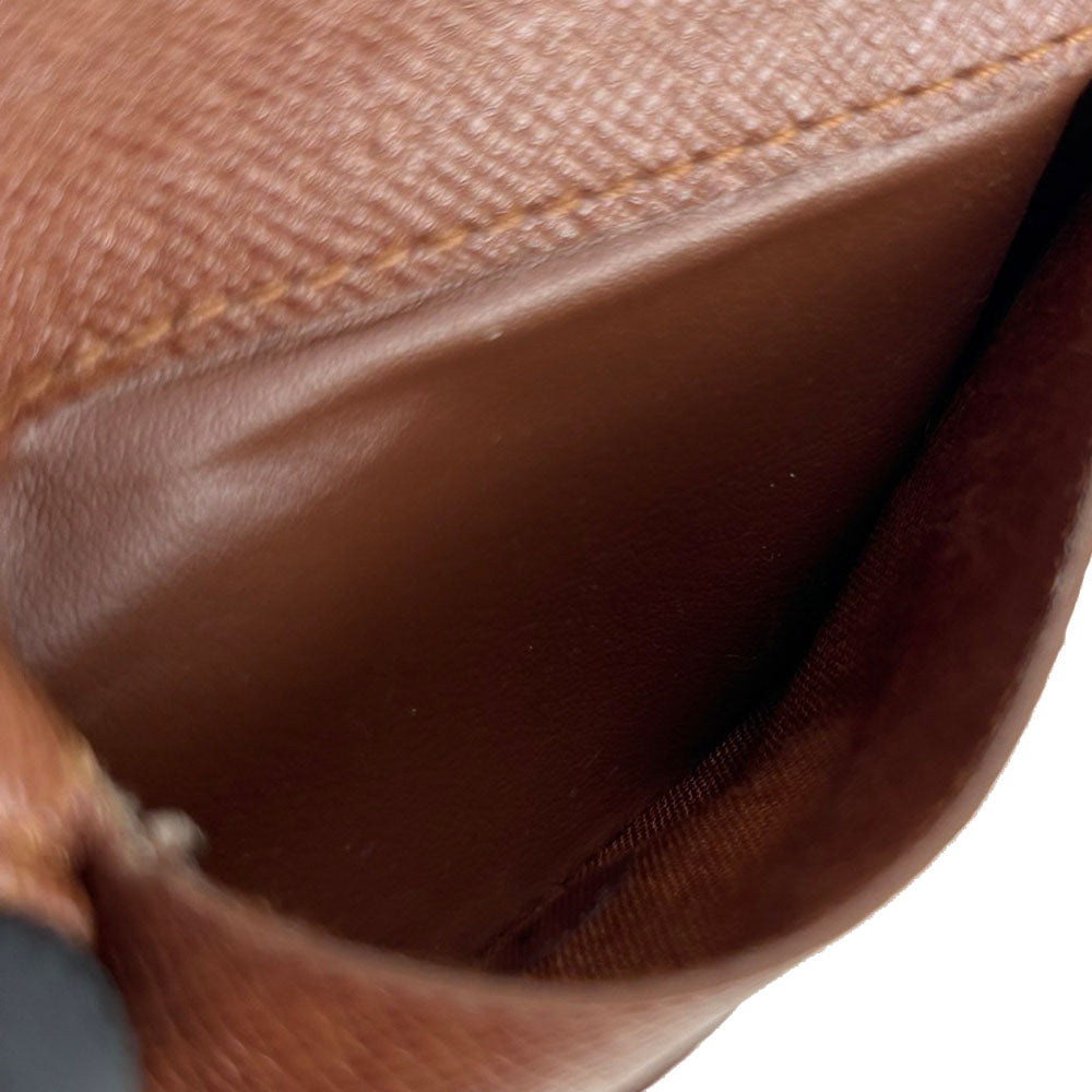 LOUIS VUITTON Bifold Wallet M61667 Monogram Brown Compact zip Women Used Authentic