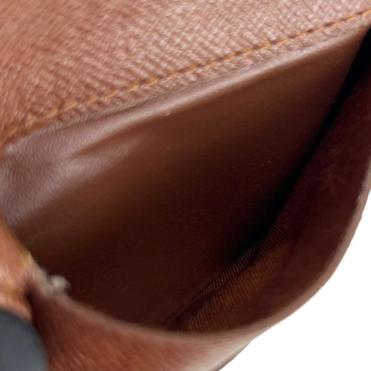 LOUIS VUITTON Bifold Wallet M61667 Monogram Brown Compact zip Women Used Authentic