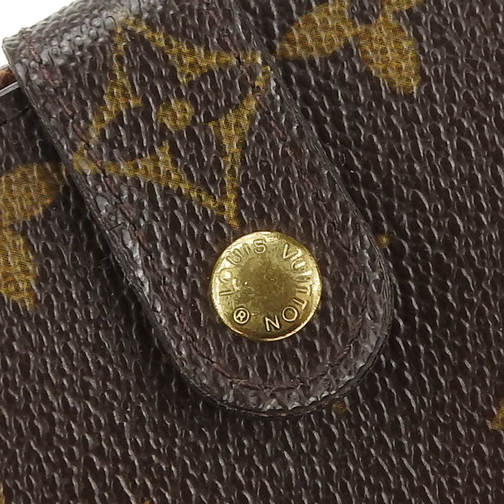 LOUIS VUITTON Bifold Wallet M61667 Monogram Brown Compact zip Women Used Authentic