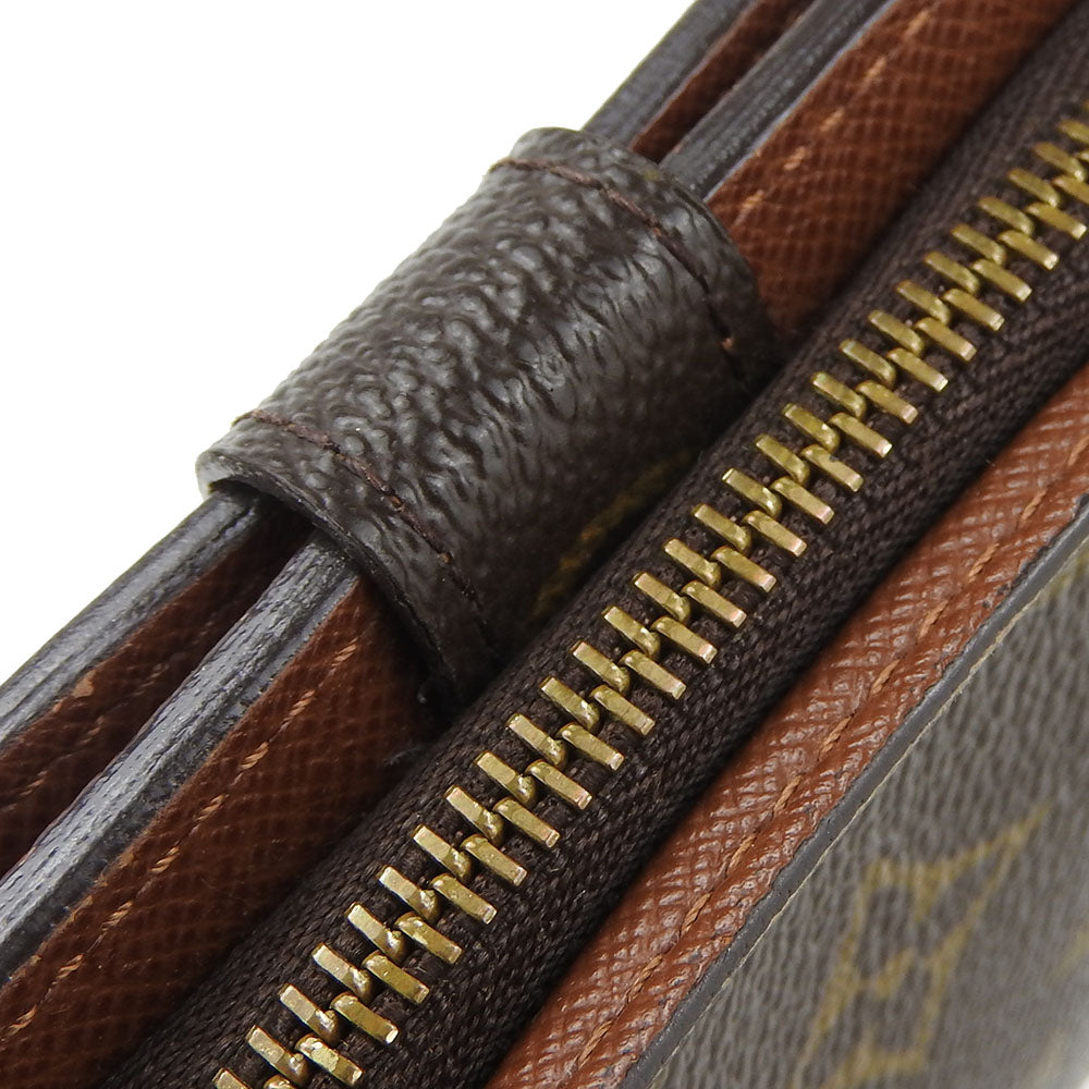 LOUIS VUITTON Bifold Wallet M61667 Monogram Brown Compact zip Women Used Authentic