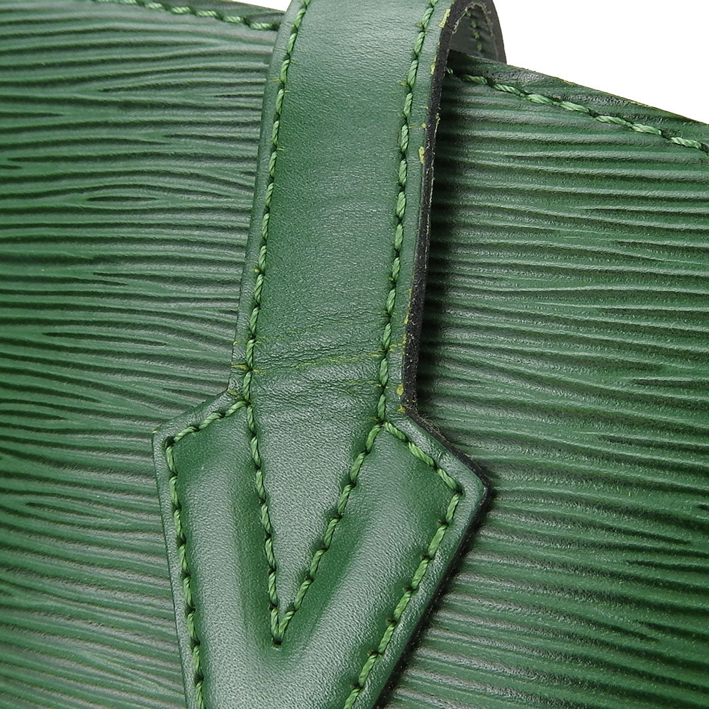 LOUIS VUITTON Tote Bag M52334 Epi Leather green Sun jack shopping Women Used Authentic