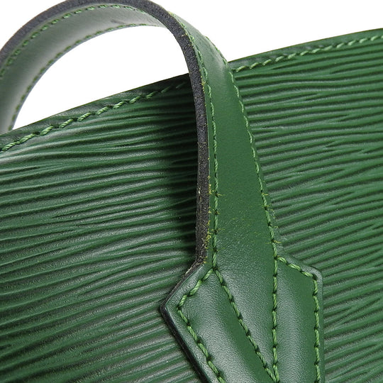 LOUIS VUITTON Tote Bag M52334 Epi Leather green Sun jack shopping Women Used Authentic