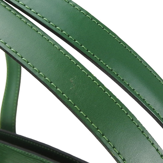 LOUIS VUITTON Tote Bag M52334 Epi Leather green Sun jack shopping Women Used Authentic