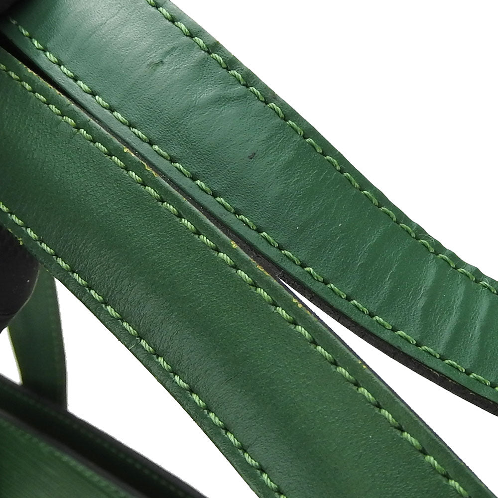 LOUIS VUITTON Tote Bag M52334 Epi Leather green Sun jack shopping Women Used Authentic