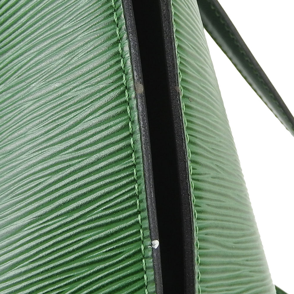 LOUIS VUITTON Tote Bag M52334 Epi Leather green Sun jack shopping Women Used Authentic