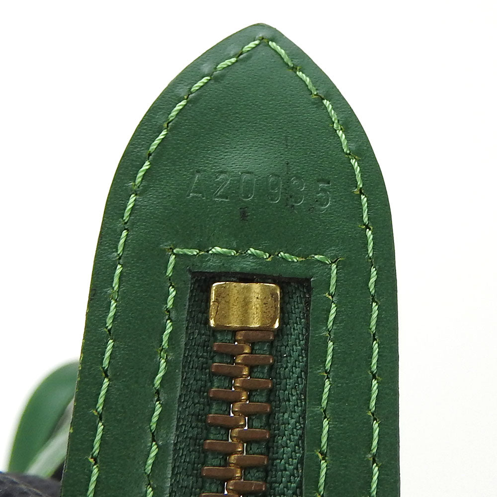 LOUIS VUITTON Tote Bag M52334 Epi Leather green Sun jack shopping Women Used Authentic