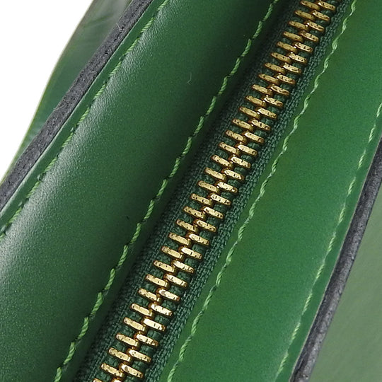 LOUIS VUITTON Tote Bag M52334 Epi Leather green Sun jack shopping Women Used Authentic