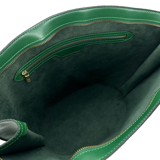 LOUIS VUITTON Tote Bag M52334 Epi Leather green Sun jack shopping Women Used Authentic