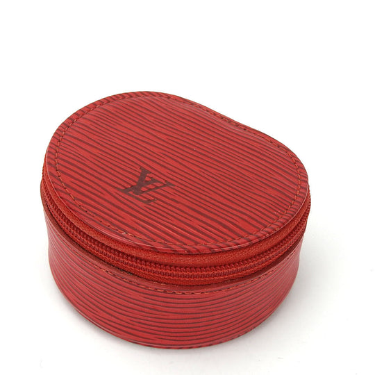 LOUIS VUITTON Accessory pouch M48227 Epi Leather Castilian red Ecran Bijoux unisex(Unisex) Used Authentic