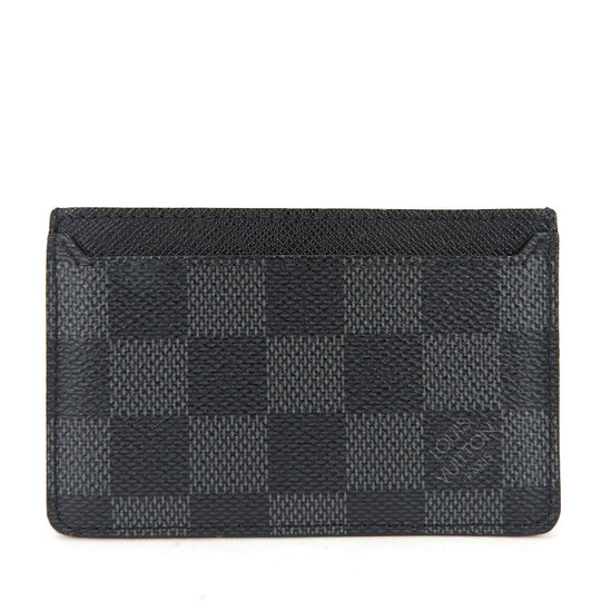 LOUIS VUITTON Card Case N62666 Damier Grafitte black Neo Porte Cartes unisex(Unisex) Used Authentic