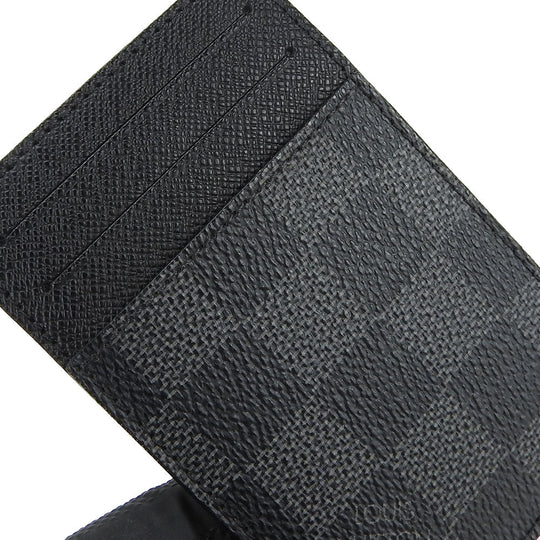 LOUIS VUITTON Card Case N62666 Damier Grafitte black Neo Porte Cartes unisex(Unisex) Used Authentic