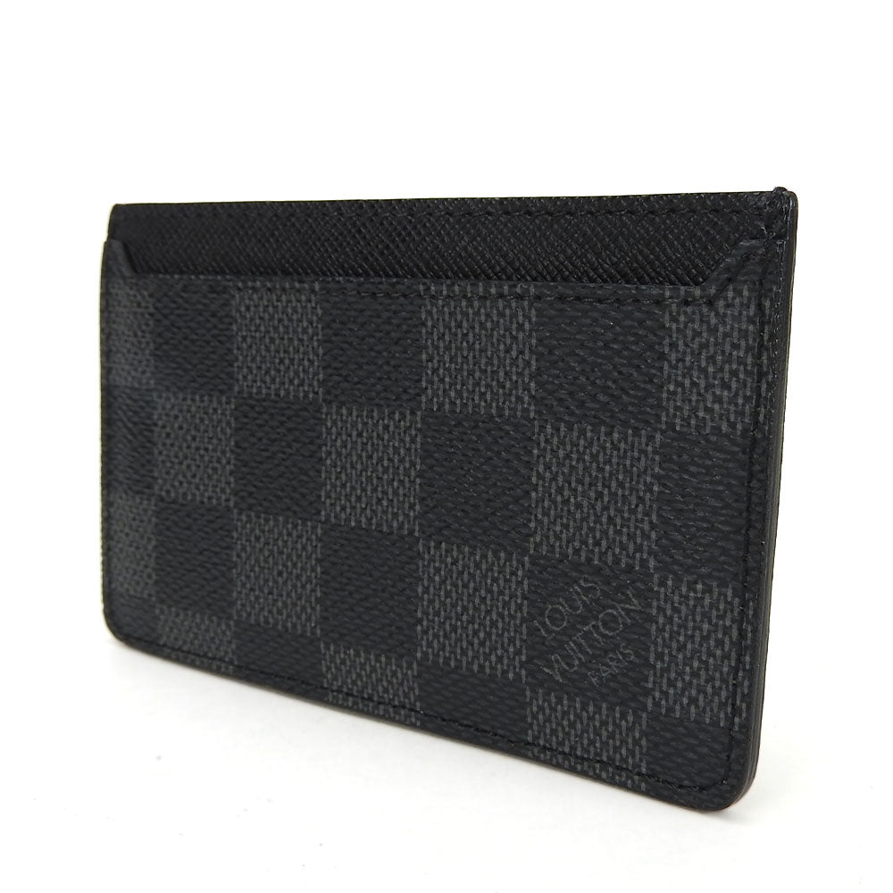 LOUIS VUITTON Card Case N62666 Damier Grafitte black Neo Porte Cartes unisex(Unisex) Used Authentic