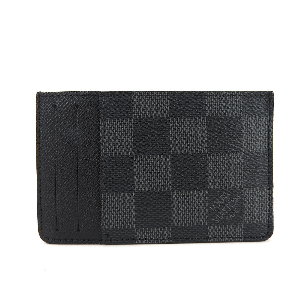 LOUIS VUITTON Card Case N62666 Damier Grafitte black Neo Porte Cartes unisex(Unisex) Used Authentic