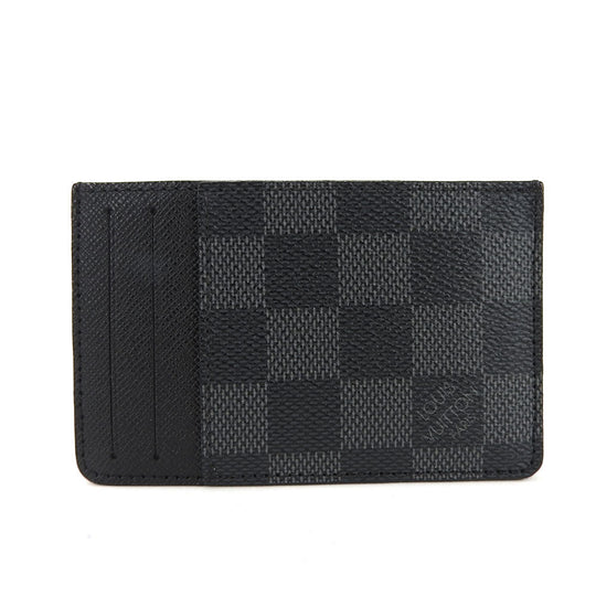 LOUIS VUITTON Card Case N62666 Damier Grafitte black Neo Porte Cartes unisex(Unisex) Used Authentic