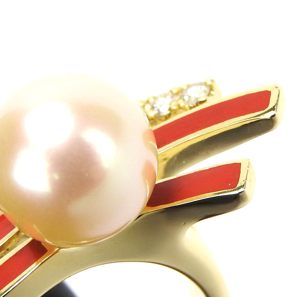 TASAKI Ring K18 yellow gold Yellow Gold Women Used Authentic