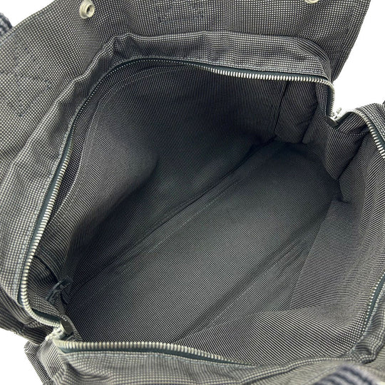 HERMES Tote Bag canvas gray MM Her Line unisex(Unisex) Used Authentic