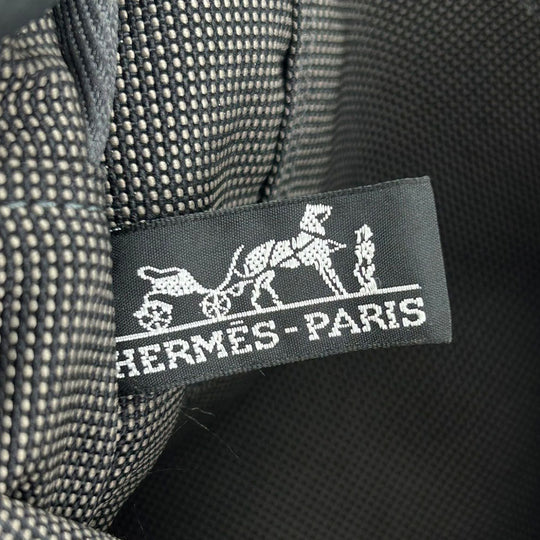 HERMES Tote Bag canvas gray MM Her Line unisex(Unisex) Used Authentic