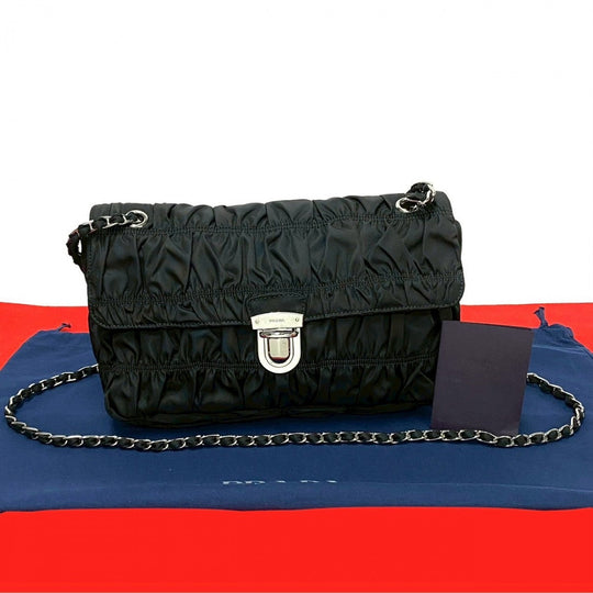 PRADA Shoulder Bag Nylon black