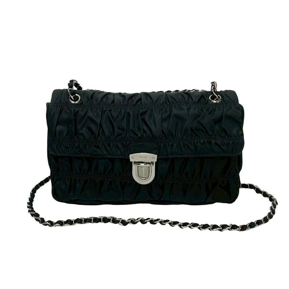 PRADA Shoulder Bag Nylon black