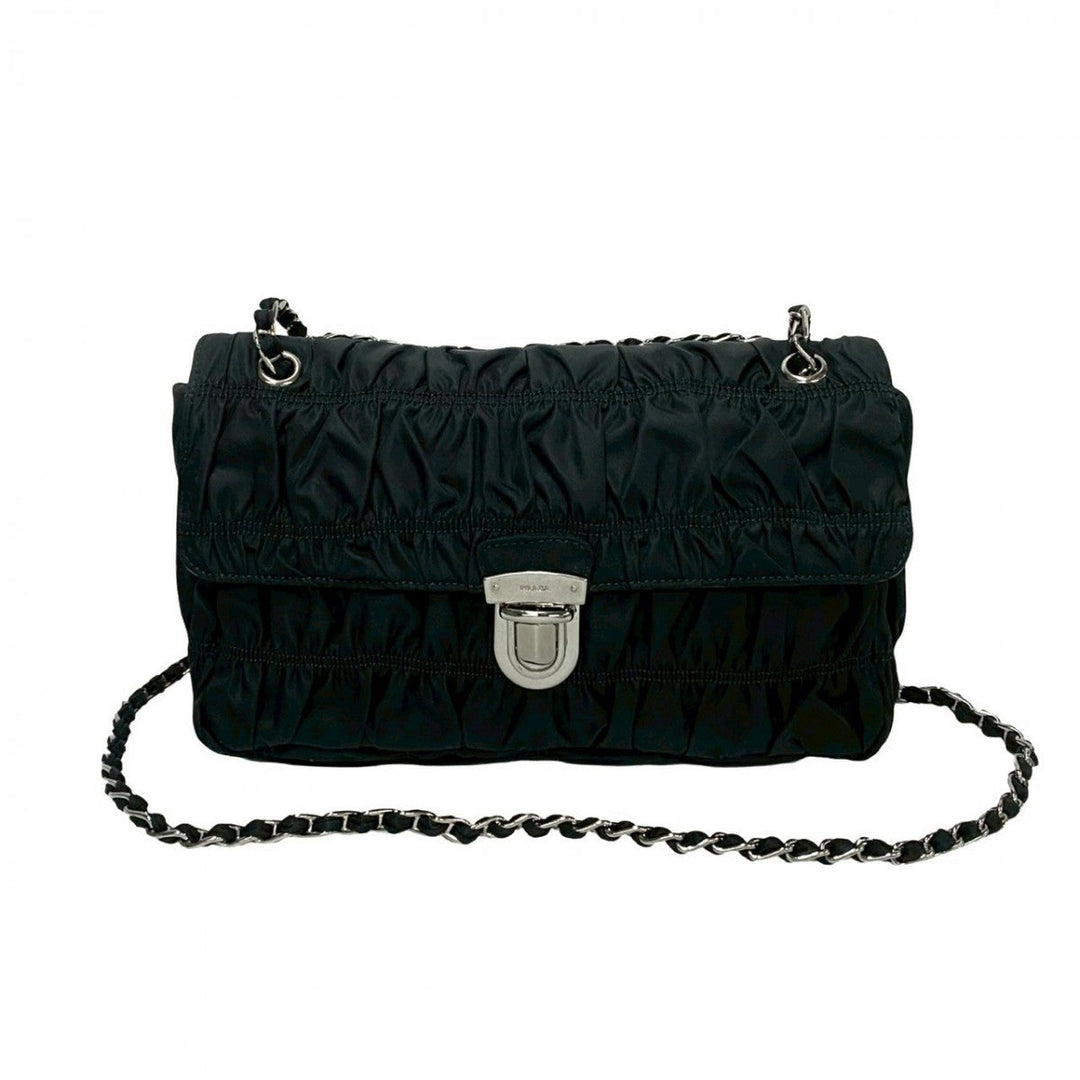 PRADA Shoulder Bag Nylon black