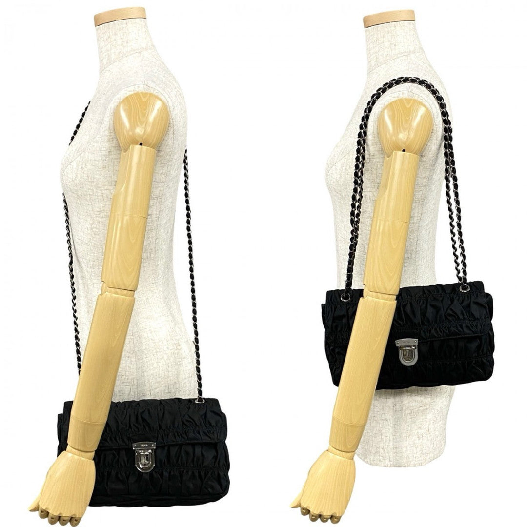 PRADA Shoulder Bag Nylon black
