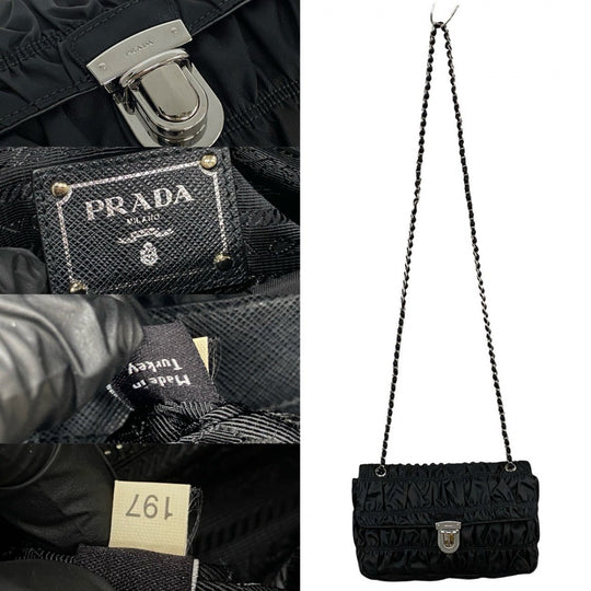 PRADA Shoulder Bag Nylon black