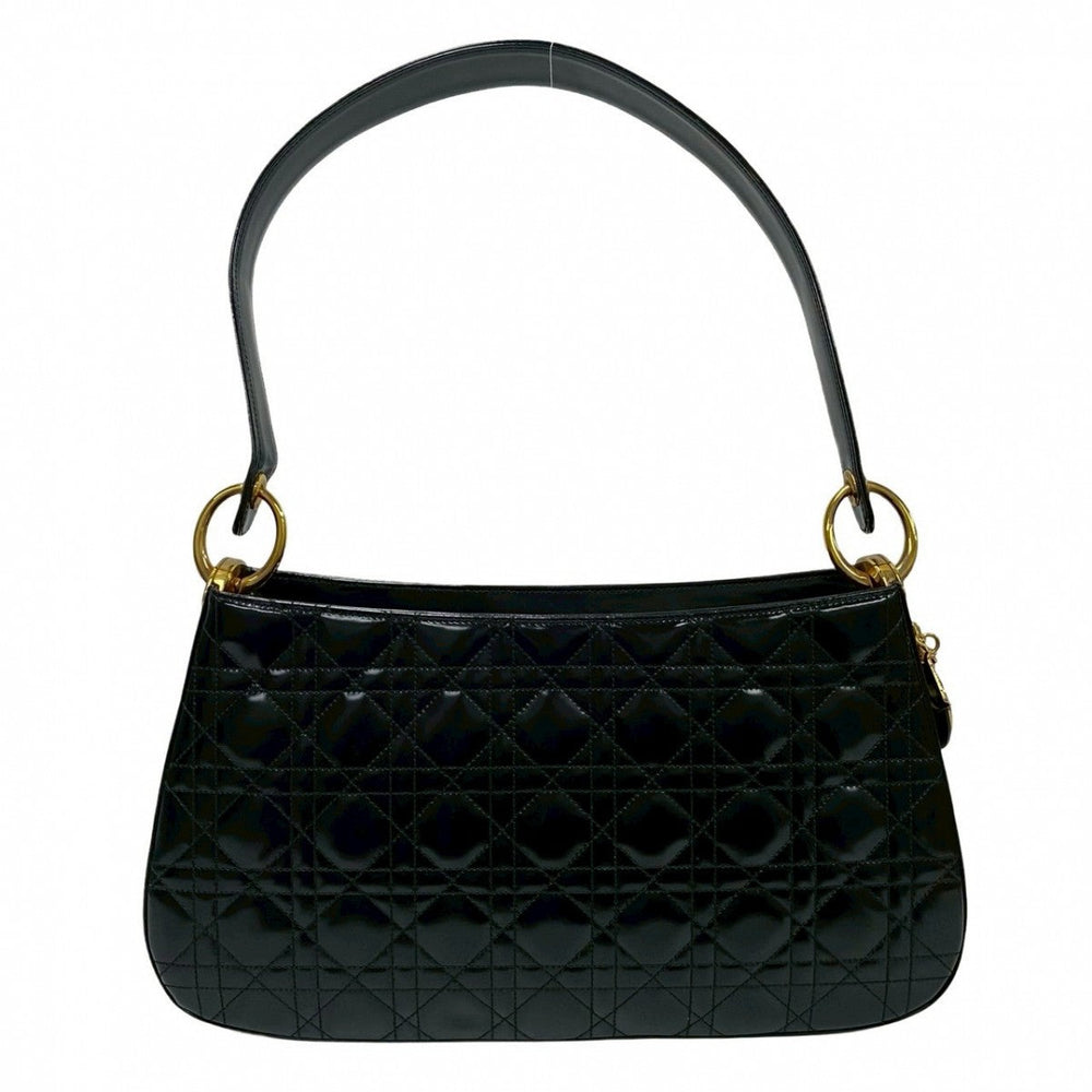 Dior Shoulder Bag Patent leather black