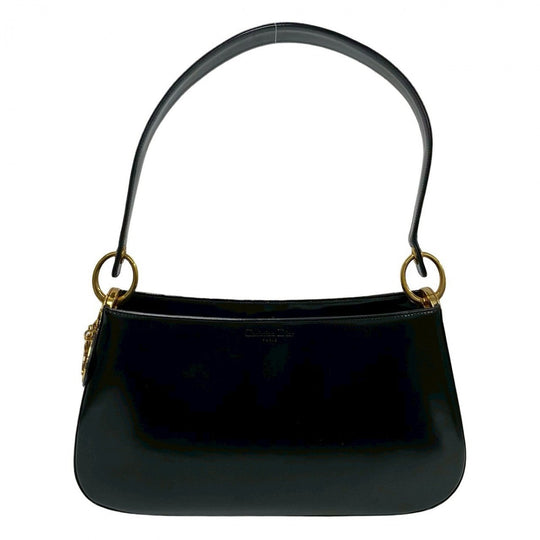 Dior Shoulder Bag Patent leather black