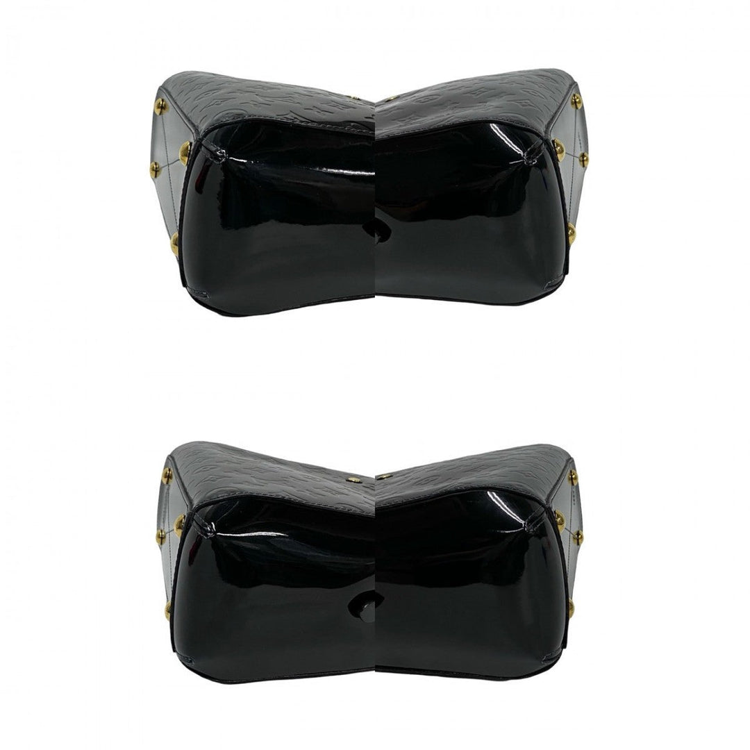 LOUIS VUITTON Shoulder Bag M50171 Patent leather black Monogram Vernis Montaigne BB