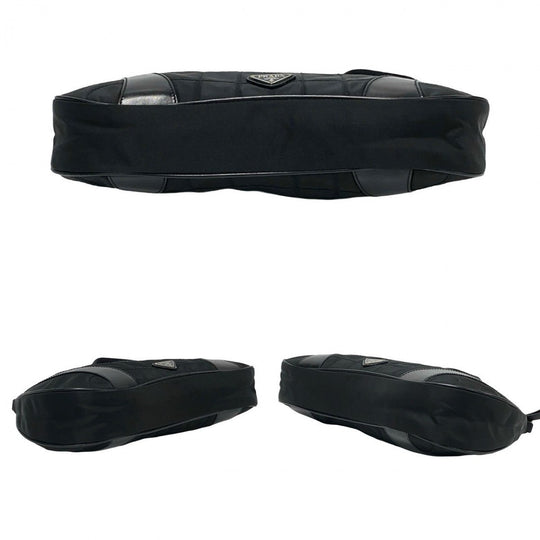 PRADA Shoulder Bag leather black