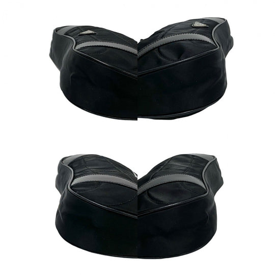 PRADA Shoulder Bag leather black