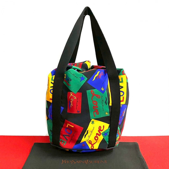 YVES SAINT LAURENT Tote Bag Nylon multicolor LOVE