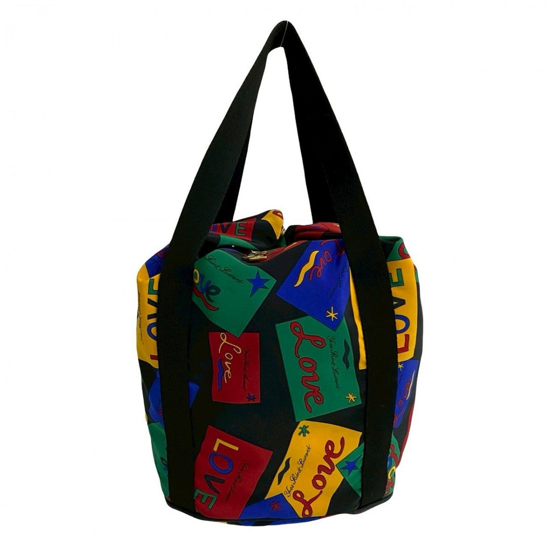 YVES SAINT LAURENT Tote Bag Nylon multicolor LOVE