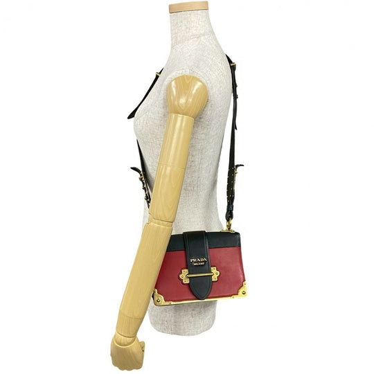 PRADA Shoulder Bag leather multicolor Kaye