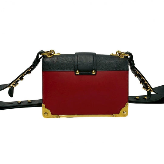 PRADA Shoulder Bag leather multicolor Kaye