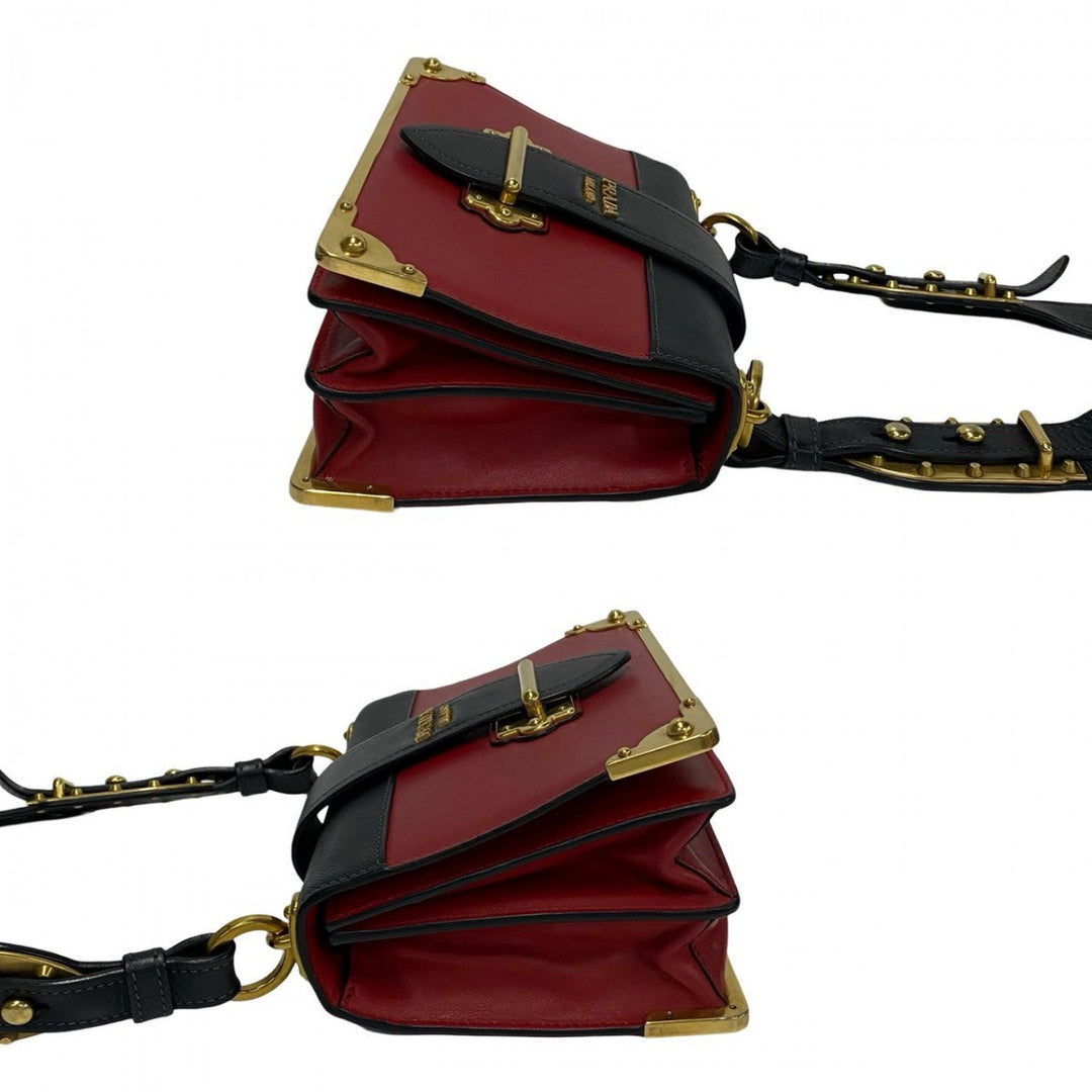 PRADA Shoulder Bag leather multicolor Kaye