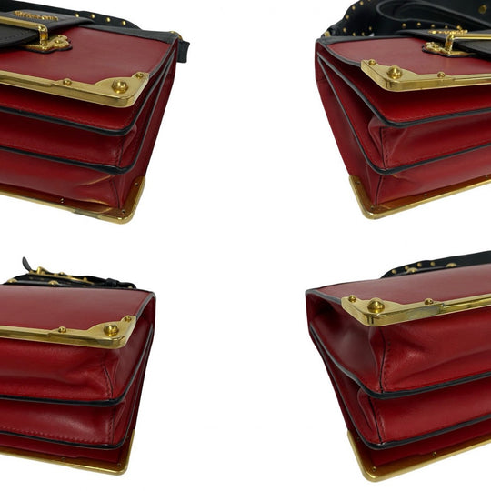 PRADA Shoulder Bag leather multicolor Kaye