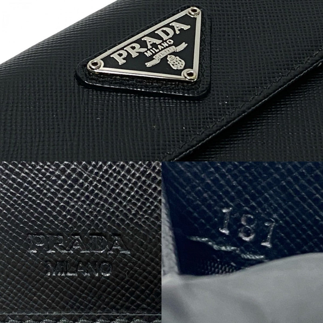 PRADA Bifold Wallet leather black