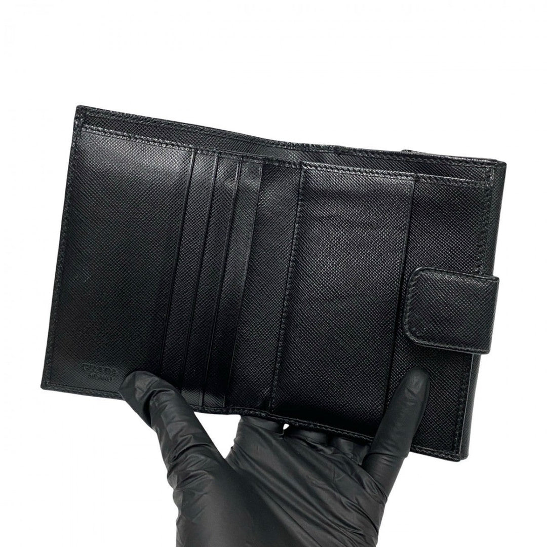 PRADA Bifold Wallet leather black
