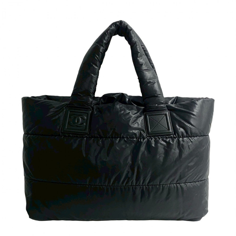 CHANEL Tote Bag Nylon black Cococoon